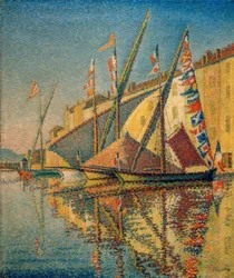 Tartanes pavoisées